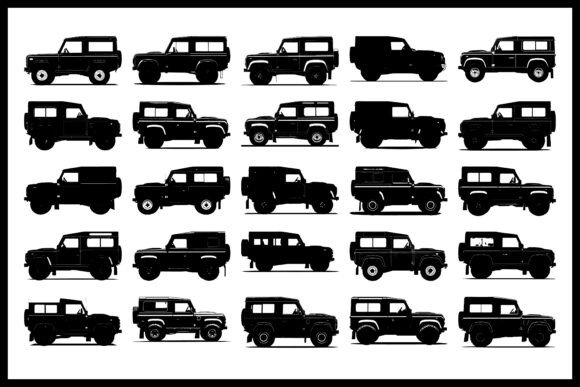Classic Off-Road 4x4 Silhouette Set6: Graphics for Crafts