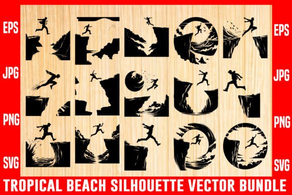 Extreme Adventure Silhouette Bundle Graphics