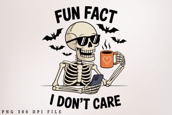 Fun Fact I Don't Care PNG Design: Graphics and Crafts with Attitude